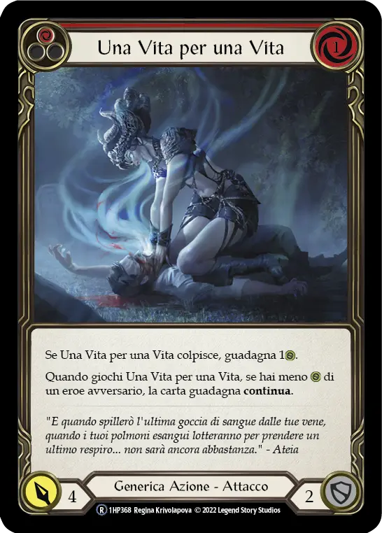 Card: Life for a Life (red)
