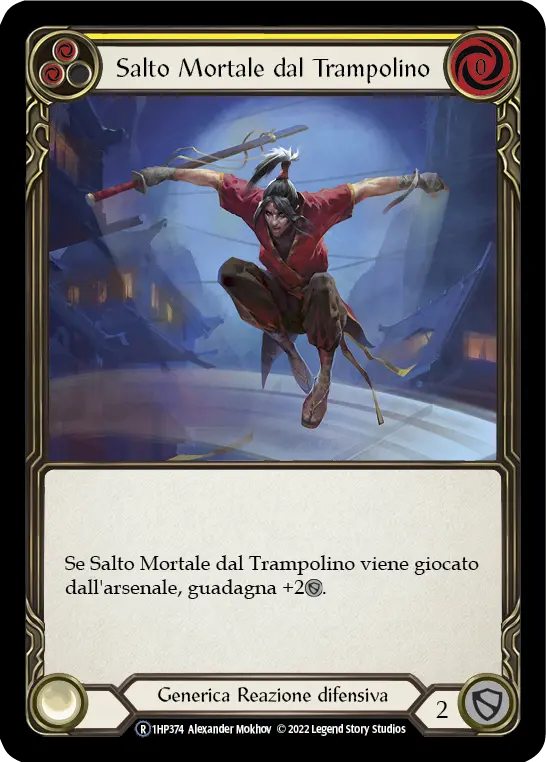 Card: Springboard Somersault (yel)