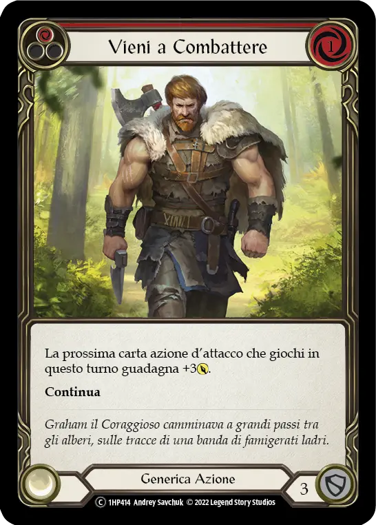 Card: Come to Fight (red)