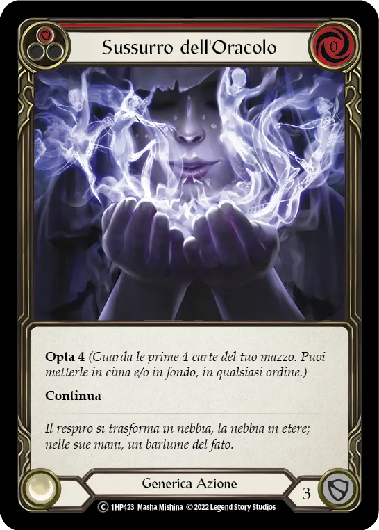 Card: Whisper of the Oracle (red)