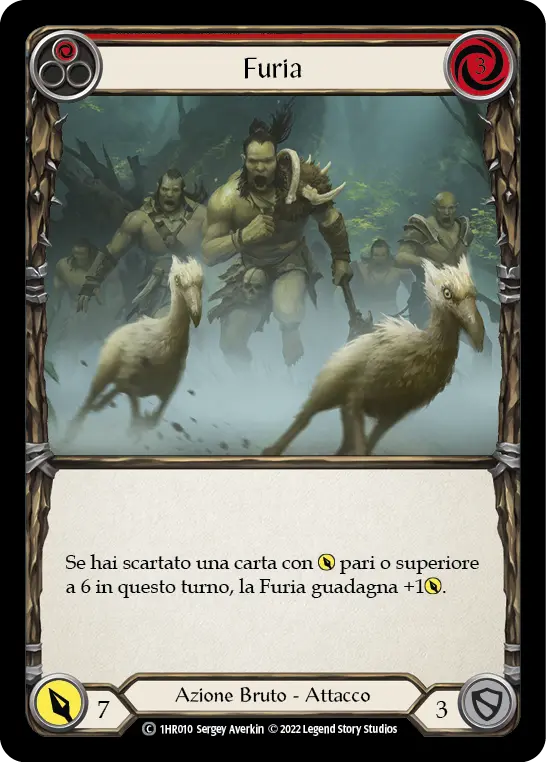 Card: Riled Up (red)