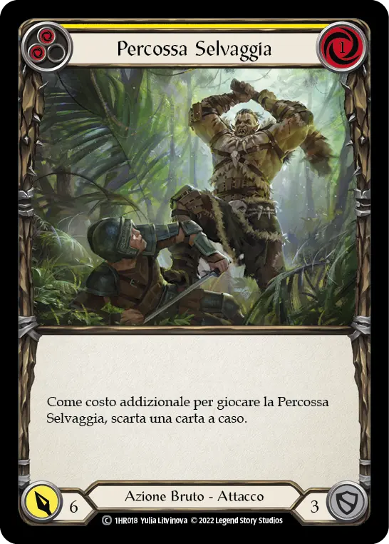 Card: Savage Swing (yel)