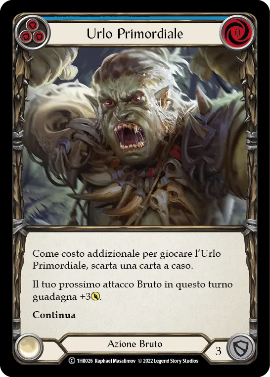Card: Primeval Bellow (blu)