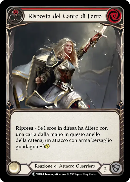 Card: Ironsong Response (red)