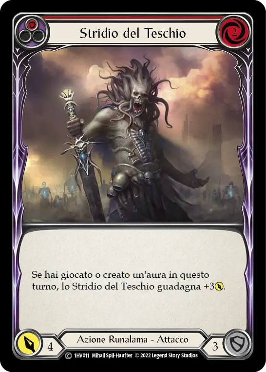 Card: Shrill of Skullform (red)