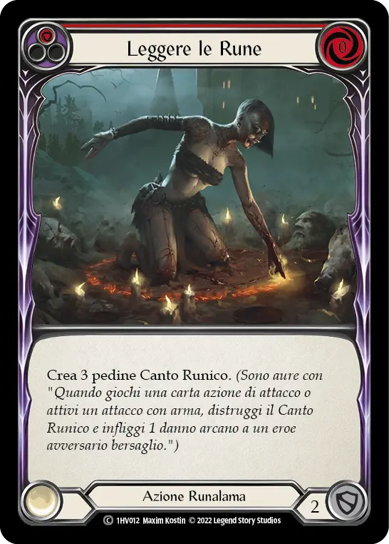 Card: Read the Runes (red)