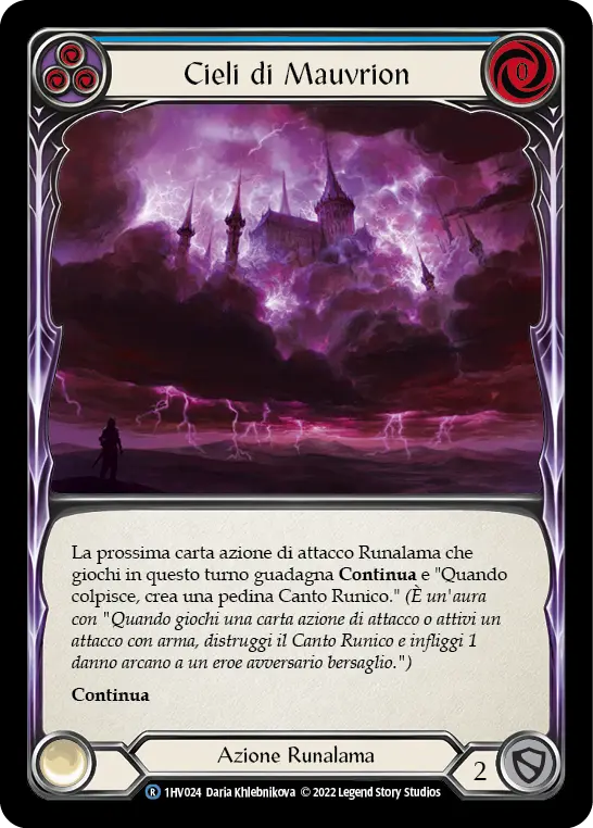 Card: Mauvrion Skies (blu)