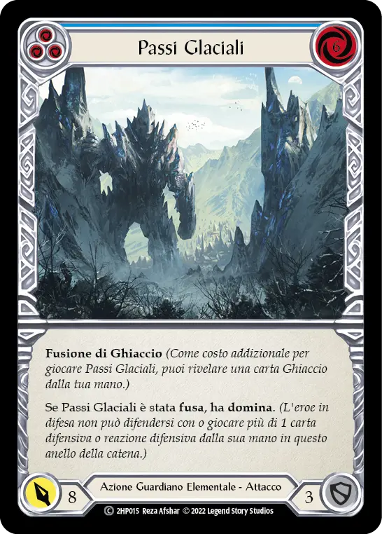 Card: Glacial Footsteps (blu)