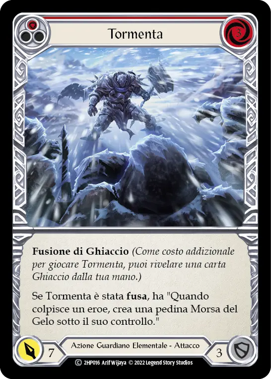 Card: Snow Under (red)