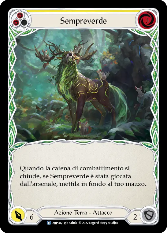 Card: Evergreen (yel)