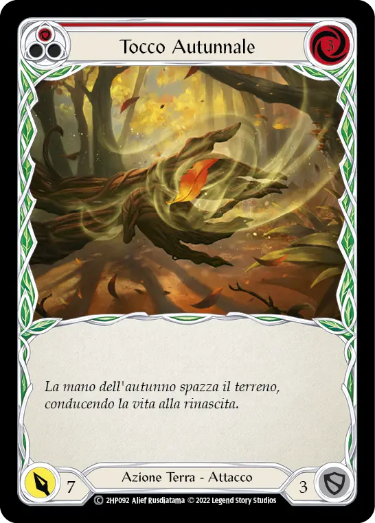 Card: Autumn's Touch (red)