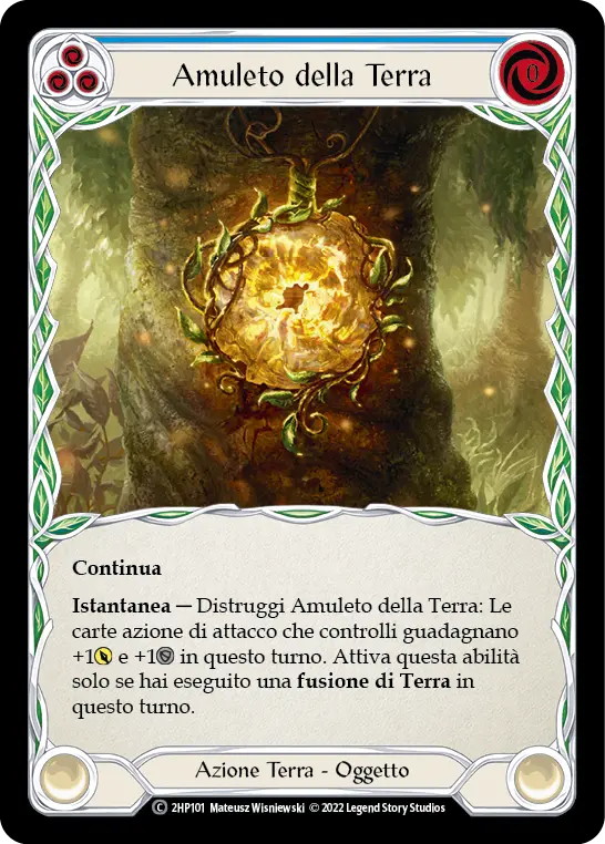 Card: Amulet of Earth (blu)