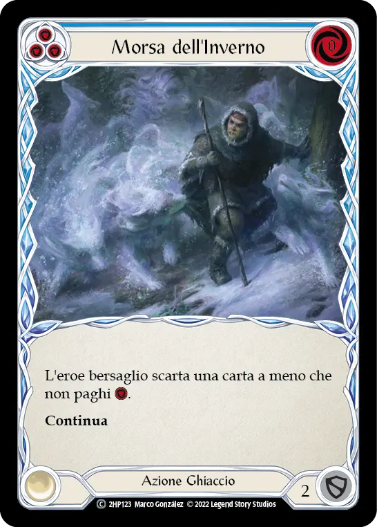 Card: Winter's Bite (blu)