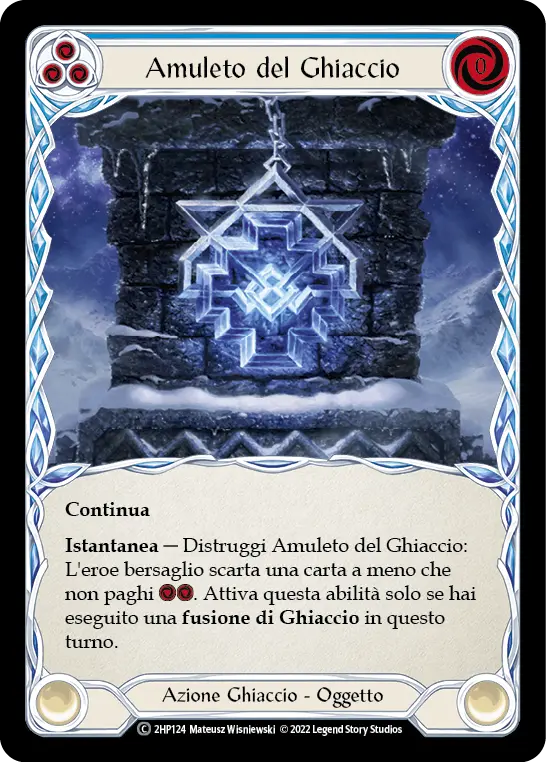 Card: Amulet of Ice (blu)