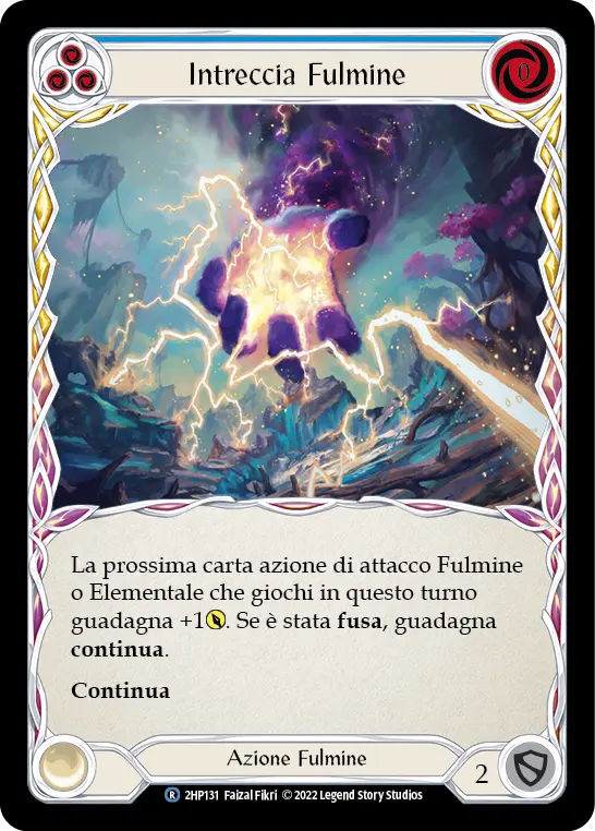 Card: Weave Lightning (blu)