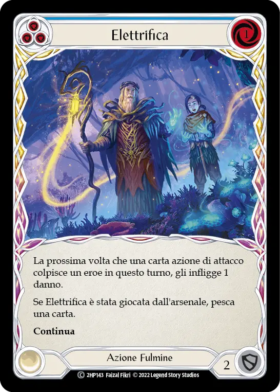 Card: Electrify (blu)