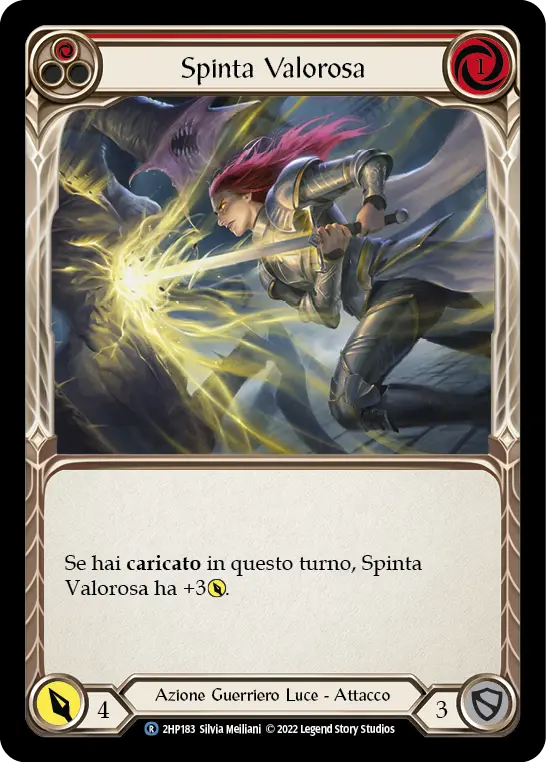 Card: Valiant Thrust (red)