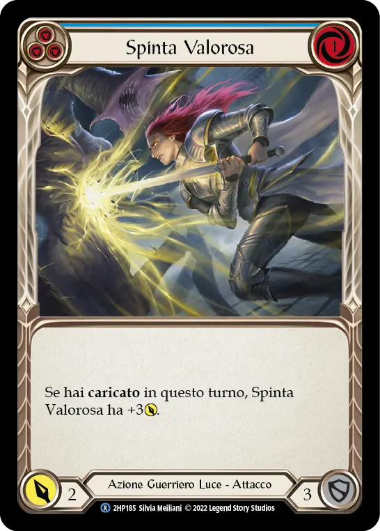 Card: Valiant Thrust (blu)