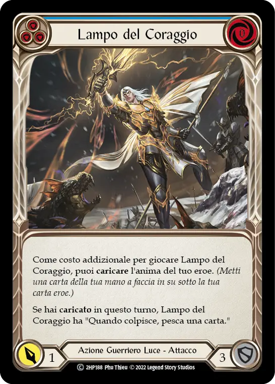 Card: Bolt of Courage (blu)