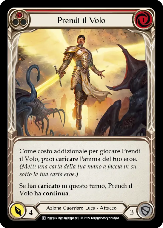 Card: Take Flight (red)
