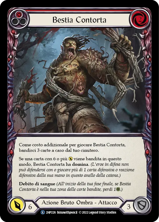 Card: Writhing Beast Hulk (red)
