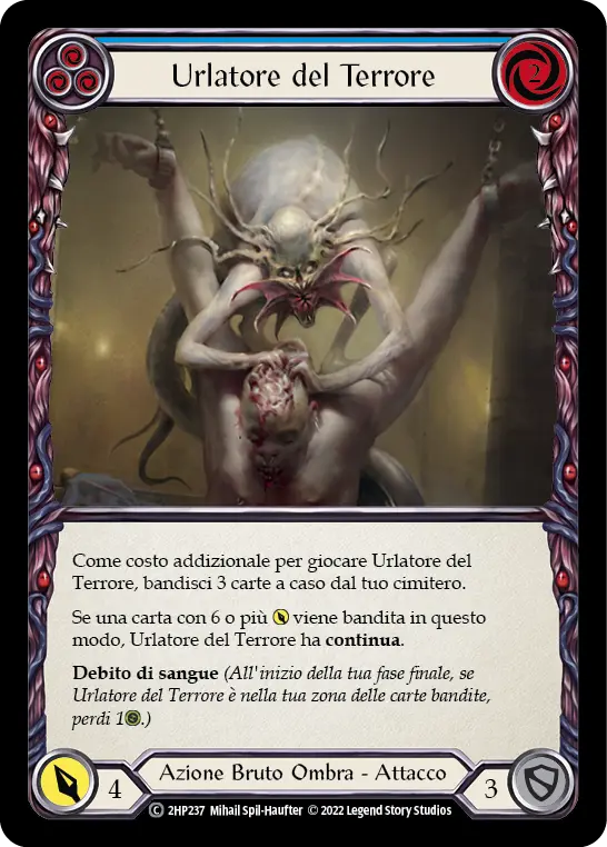 Card: Dread Screamer (blu)