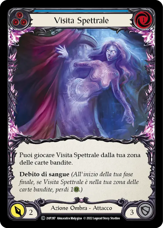 Card: Ghostly Visit (blu)