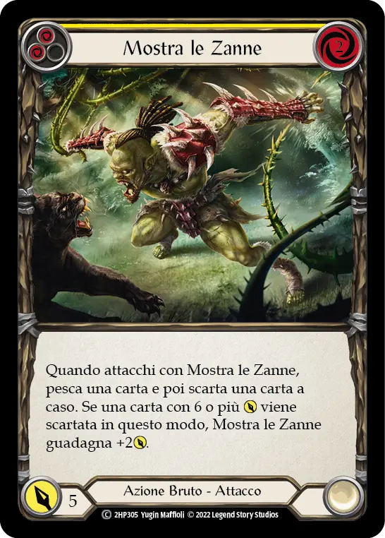 Card: Bare Fangs (yel)
