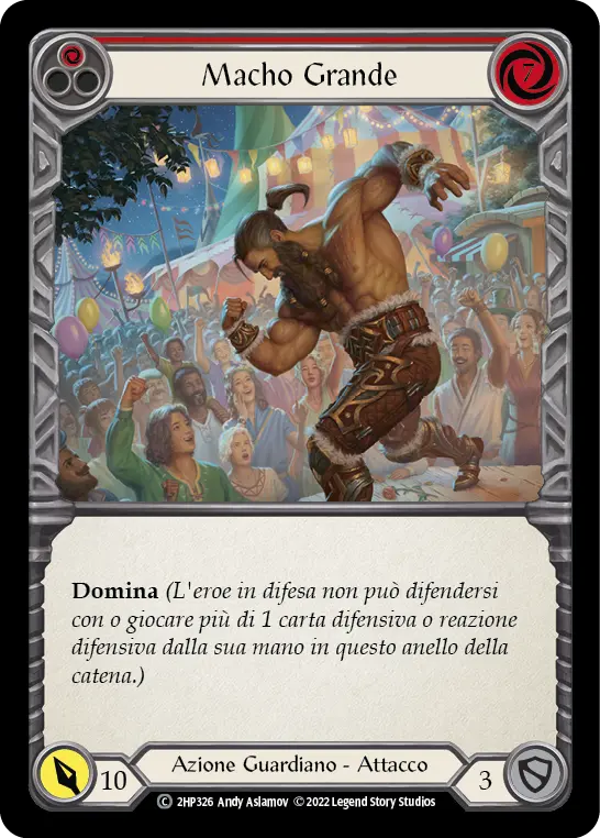 Card: Macho Grande (red)