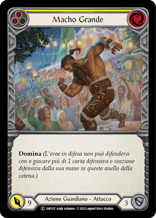 Card: Macho Grande (yel)