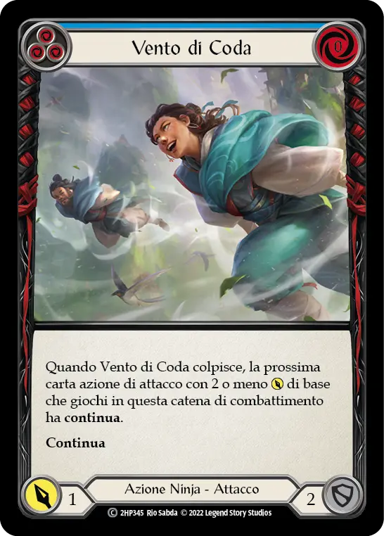 Card: Ride the Tailwind (blu)