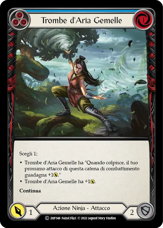 Card: Twin Twisters (blu)