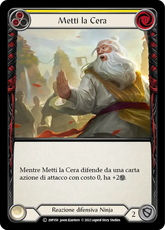 Card: Wax On (yel)