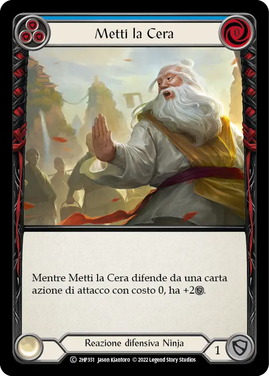 Card: Wax On (blu)