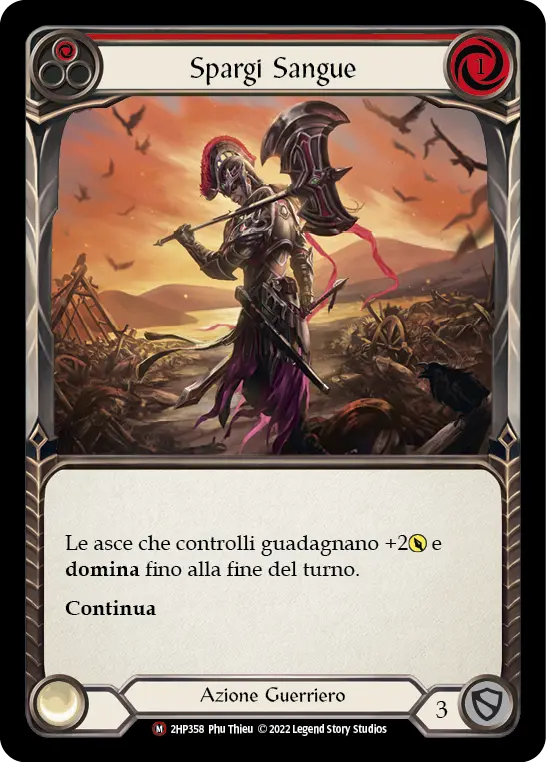 Card: Spill Blood (red)