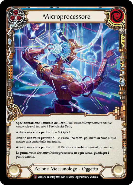 Card: Micro-processor (blu)