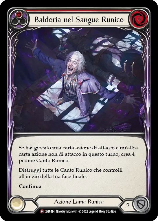 Card: Revel in Runeblood (red)