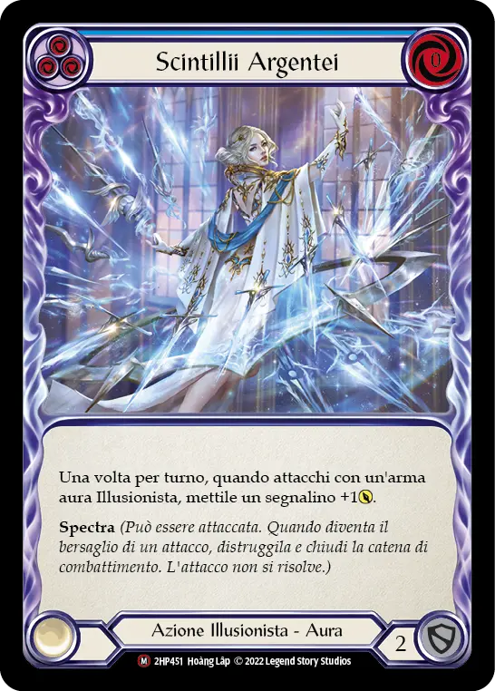 Card: Shimmers of Silver (blu)