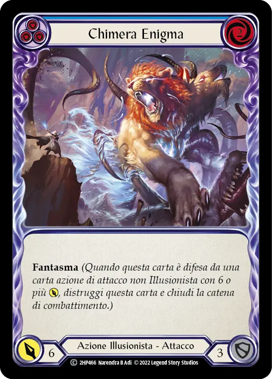 Card: Enigma Chimera (blu)