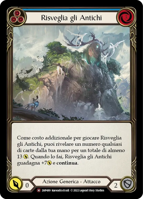 Card: Rouse the Ancients (blu)