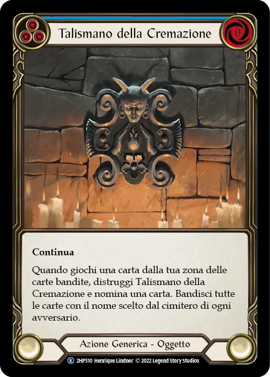 Card: Talisman of Cremation (blu)