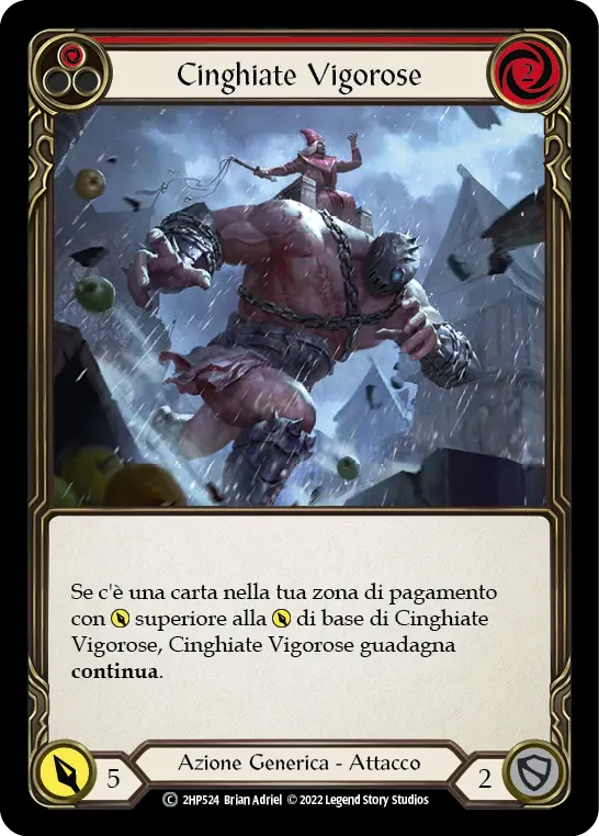 Card: Zealous Belting (red)