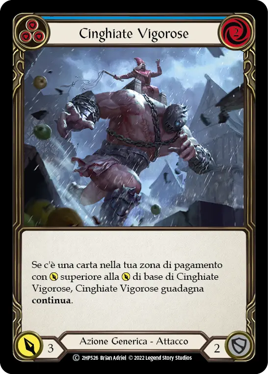 Card: Zealous Belting (blu)