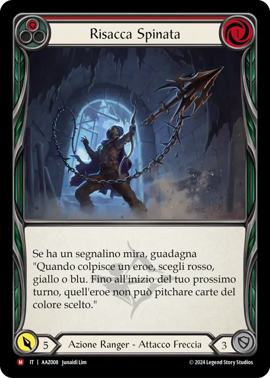 Card: Barbed Undertow (red)