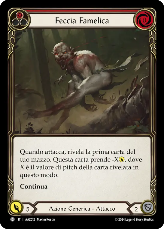 Card: Ravenous Rabble (red)