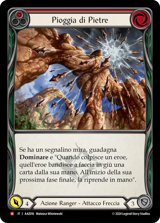 Card: Stone Rain (red)