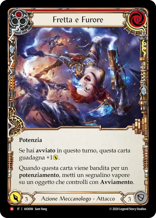 Card: Fast and Furious (red)