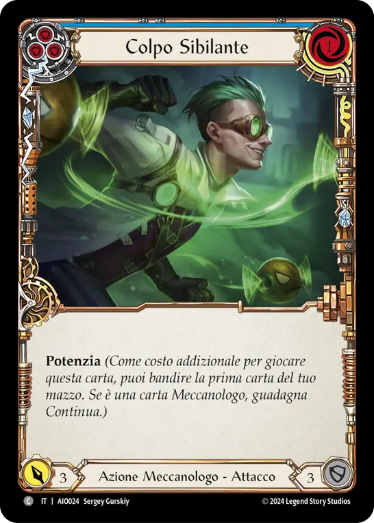Card: Zipper Hit (blu)
