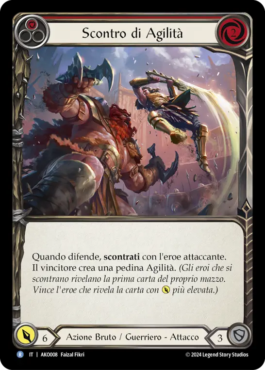 Card: Clash of Agility (red)