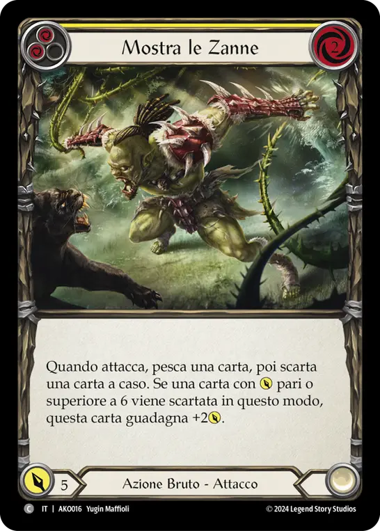 Card: Bare Fangs (yel)